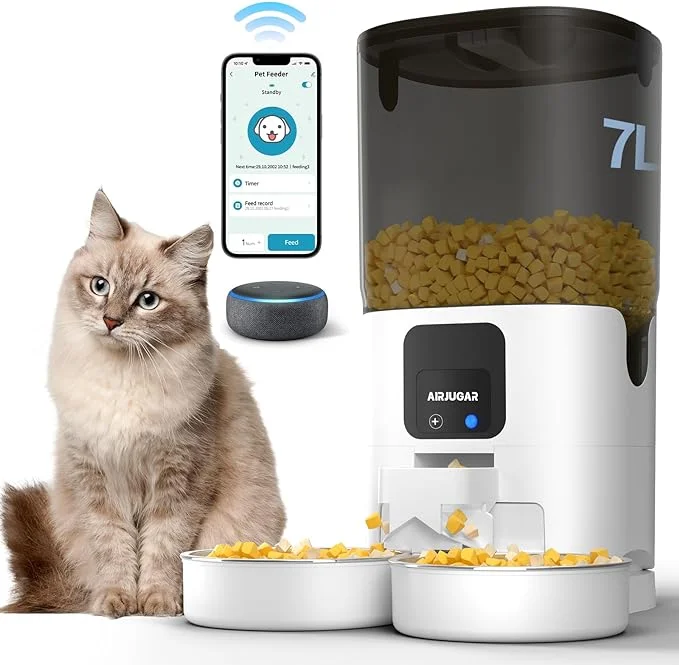 AIRJUGAR Automatic Cat Feeder