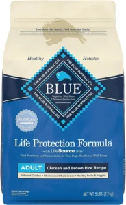 Blue Buffalo Life Protection Formula Natural Adult Dry Dog Food, Chicken and Brown Rice 5-lb Trial Size Bag