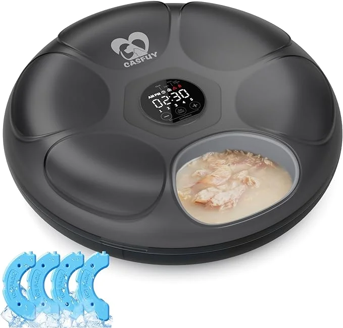 Casfuy Automatic Cat Feeder Cordless