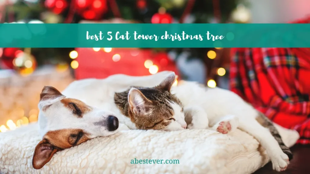 Cat tower christmas tree