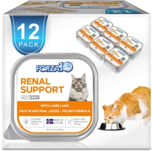 Forza10 Wet Renal Care Cat Food with Lamb, 3.5 Ounce Can Kidney Support and Renal Health, 12 Pack