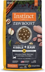Instinct Raw Boost Grain Free Recipe with Real Chicken Natural Dry Cat Food, 10 lb. Bag