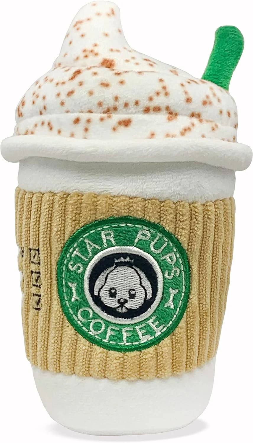 Inteoducing the parody star pups coffee dog toy
