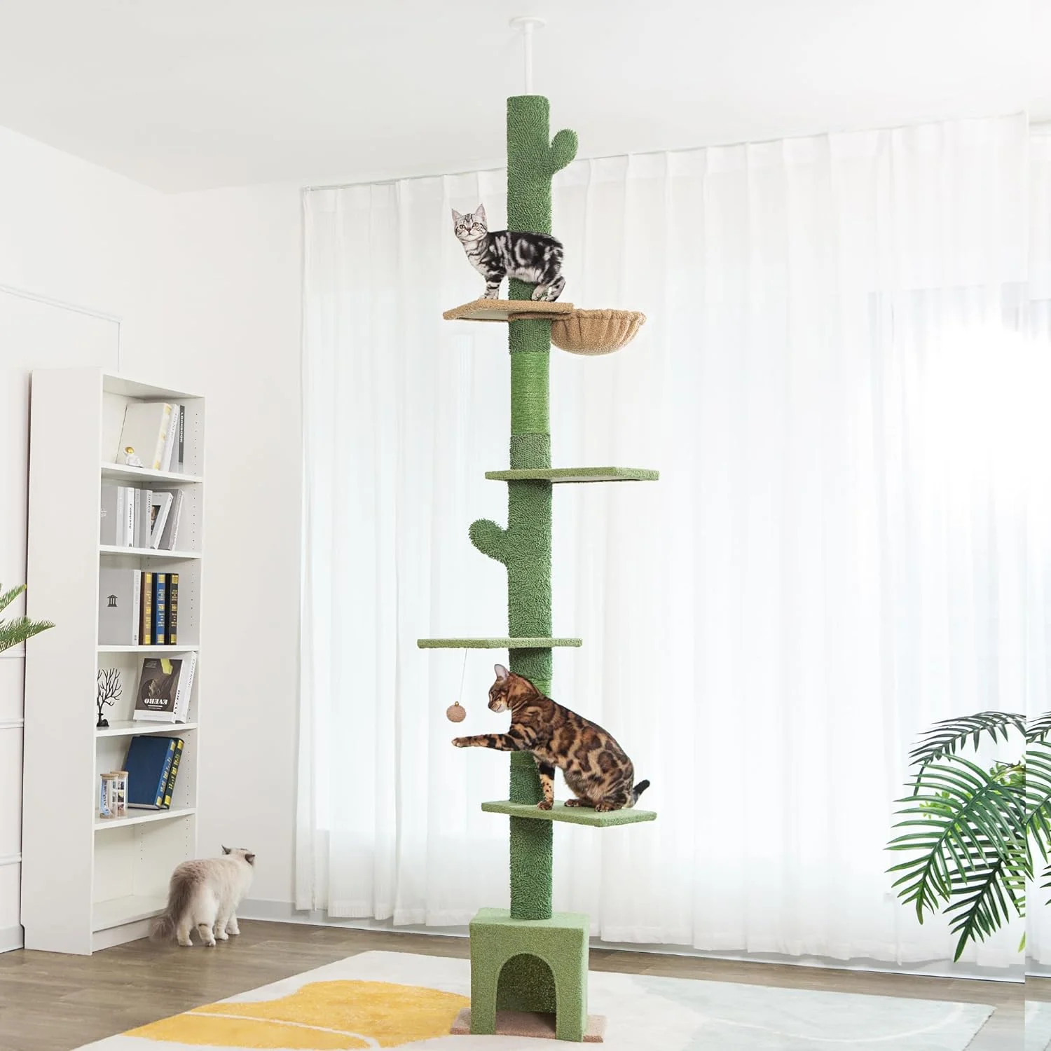 Meow Sir Floor to Ceiling Cat Tree: Elevate Your Cat's World with Style and Comfort