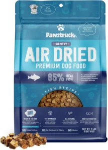 Pawstruck All Natural Air Dried Dog Food w/Real Fish - Grain Free, Made in USA, Non-GMO & Vet Recommended - High Protein Limited Ingredient Wholesome