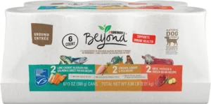 Purina Beyond Natural Pate Wet Dog Food Variety Pack, Grain Free Ground Entrees, 13 oz - 6 Count (Pack of 2)