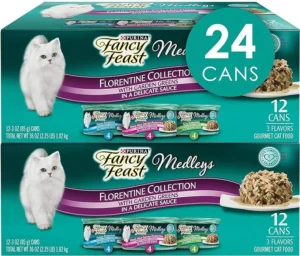 Purina Fancy Feast Wet Cat Food Medleys Florentine Wet Cat Food Variety Pack, 12 Count (Pack of 2)