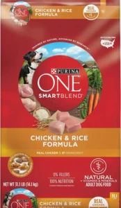 Purina ONE Chicken and Rice Formula Dry Dog Food - 31.1 lb. Bag