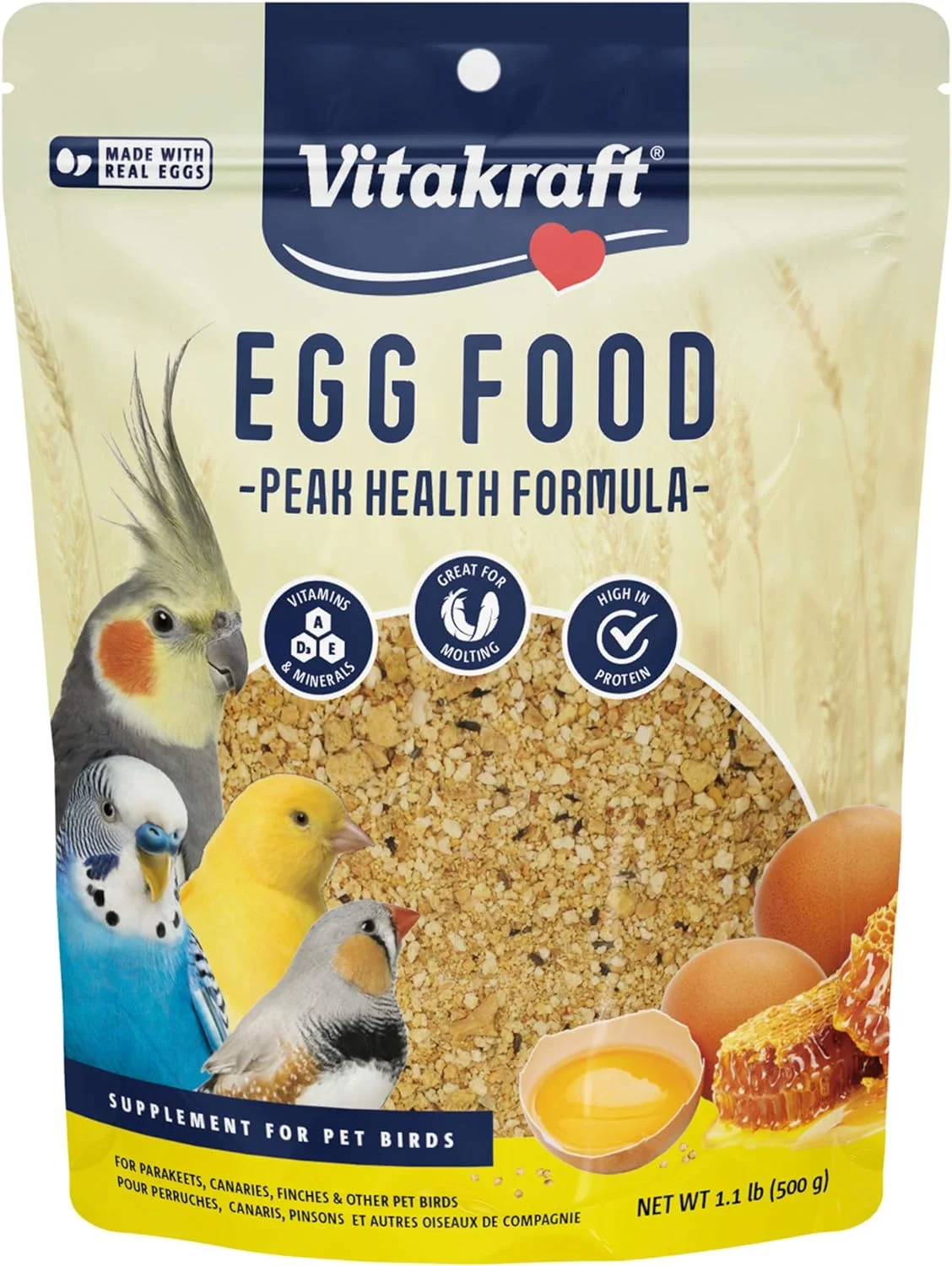 Enhance Your Bird's Health with Vitakraft VitaSmart Egg Food - A Vital Daily Supplement for Parrots