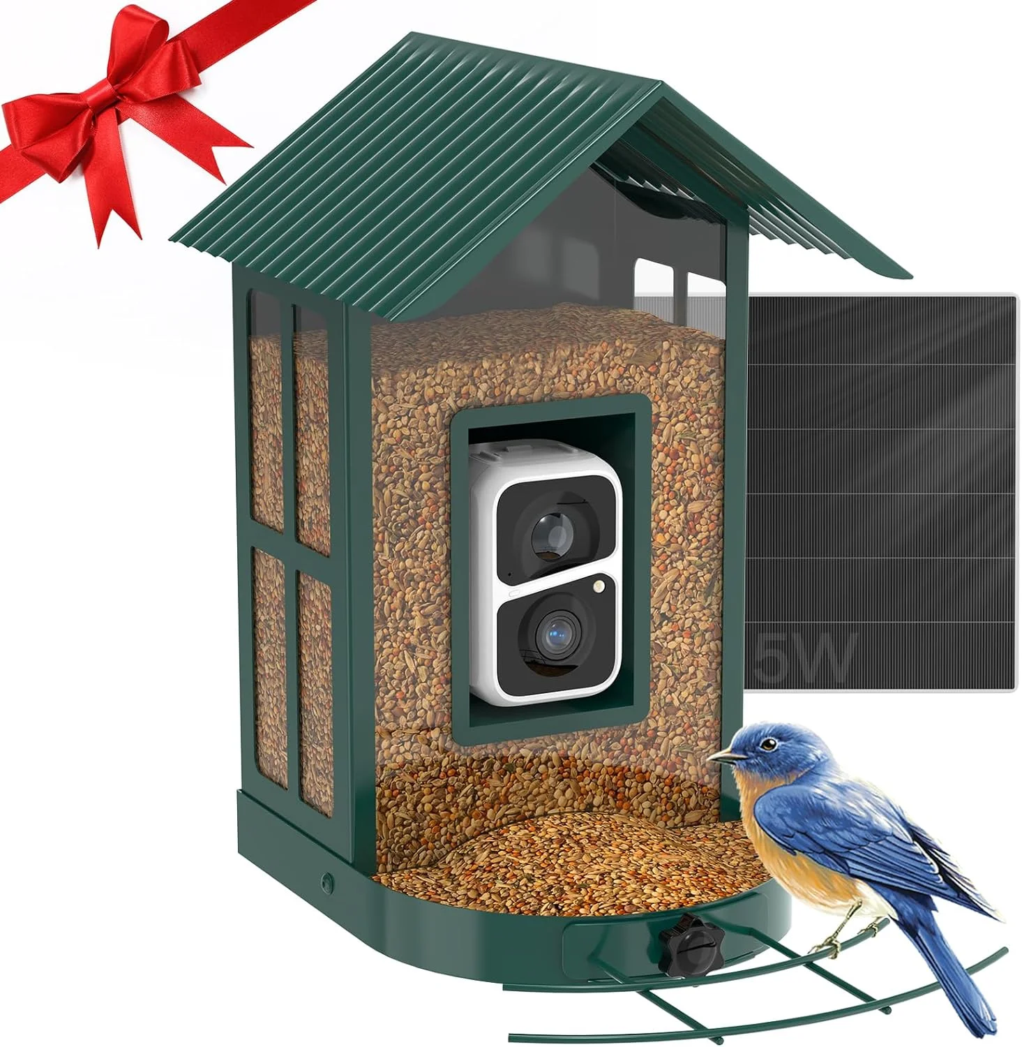 Explore Nature's Wonders: SOLIOM BF08- Smart Bird Feeder Camera with AI Identify Bird Species