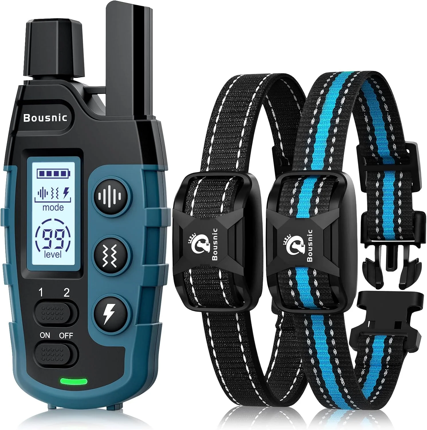 Bousnic Dog Shock Collar 2 Dogs (5-120Lbs): The Ultimate Training Solution

