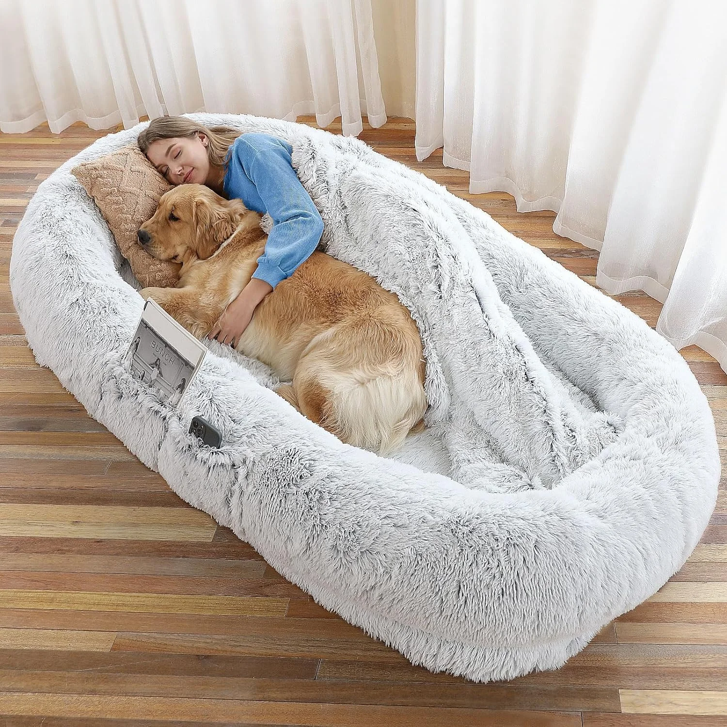 Introducing the WROS Human Dog Bed: A Haven for You and Your Furry Companion