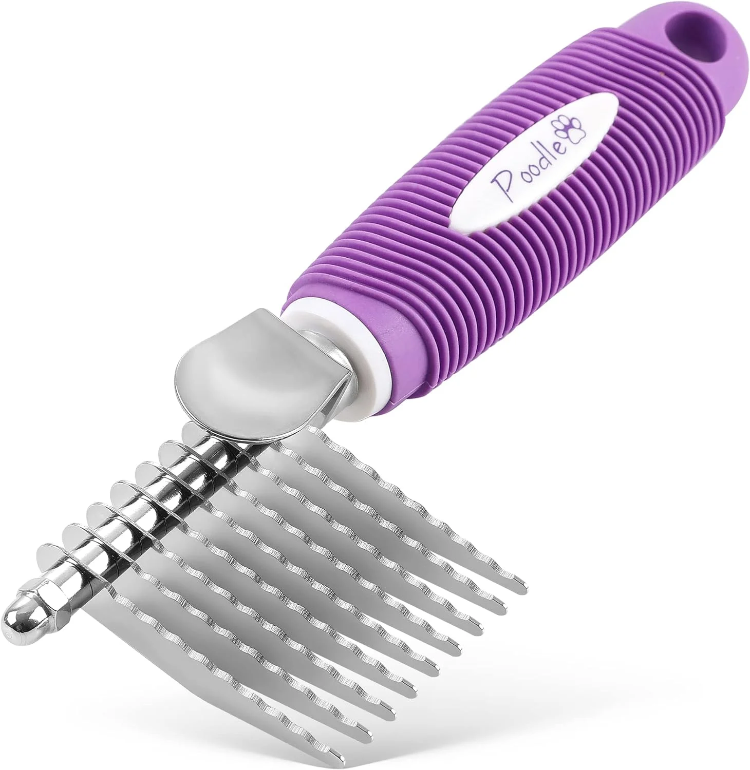 Untangling the Magic: Poodle Pet Dematting Fur Rake Comb Brush Tool