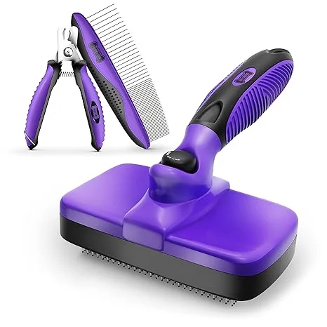 Ruff 'N Ruffus Self-Cleaning Slicker Brush