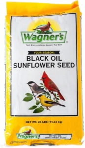 Wagner's 76027 Black Oil Sunflower Wild Bird Food